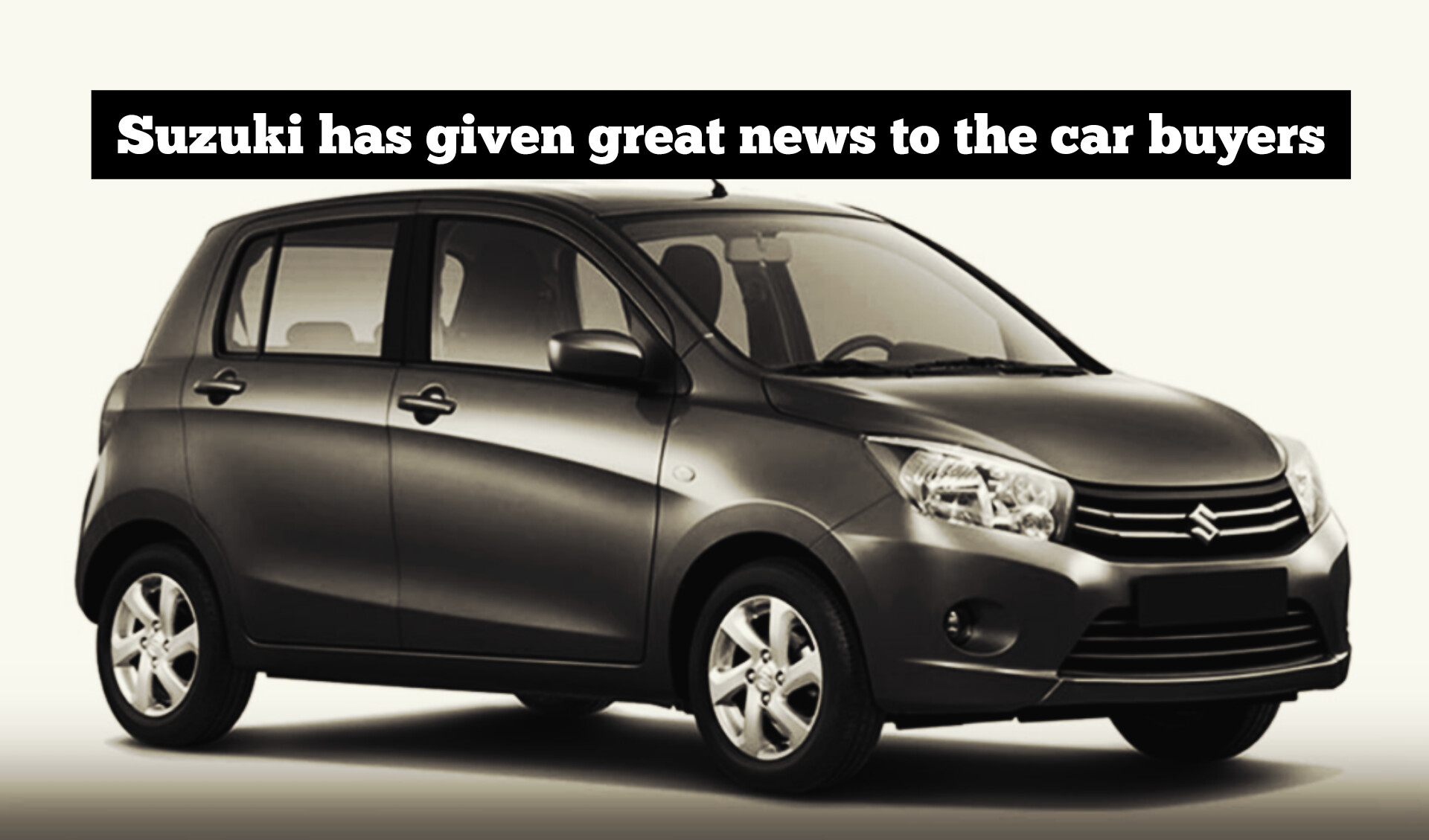 Suzuki has given great news to the car buyers